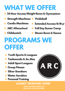 Alliance Rec Center January Special